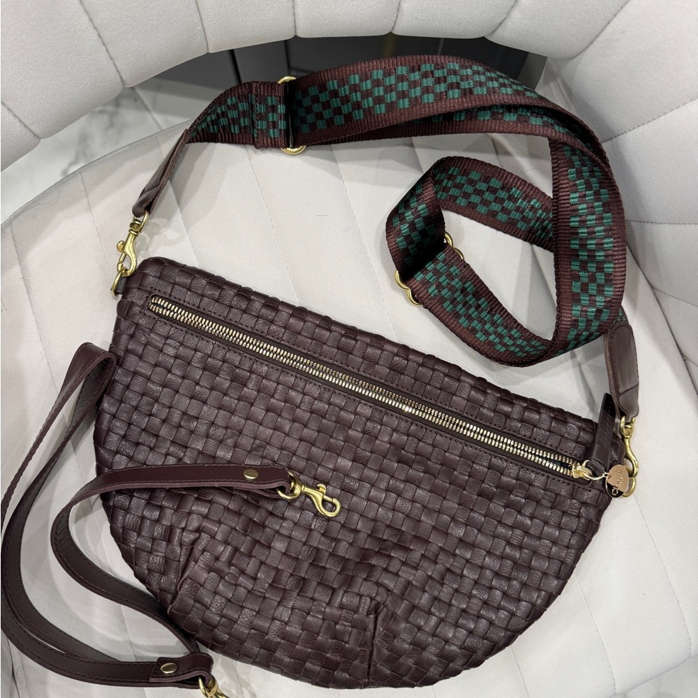 Clare V Grande Fanny Tobacco with two straps